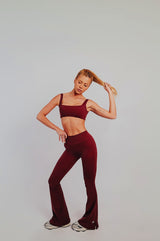 Calça Flare Areté - Sangria