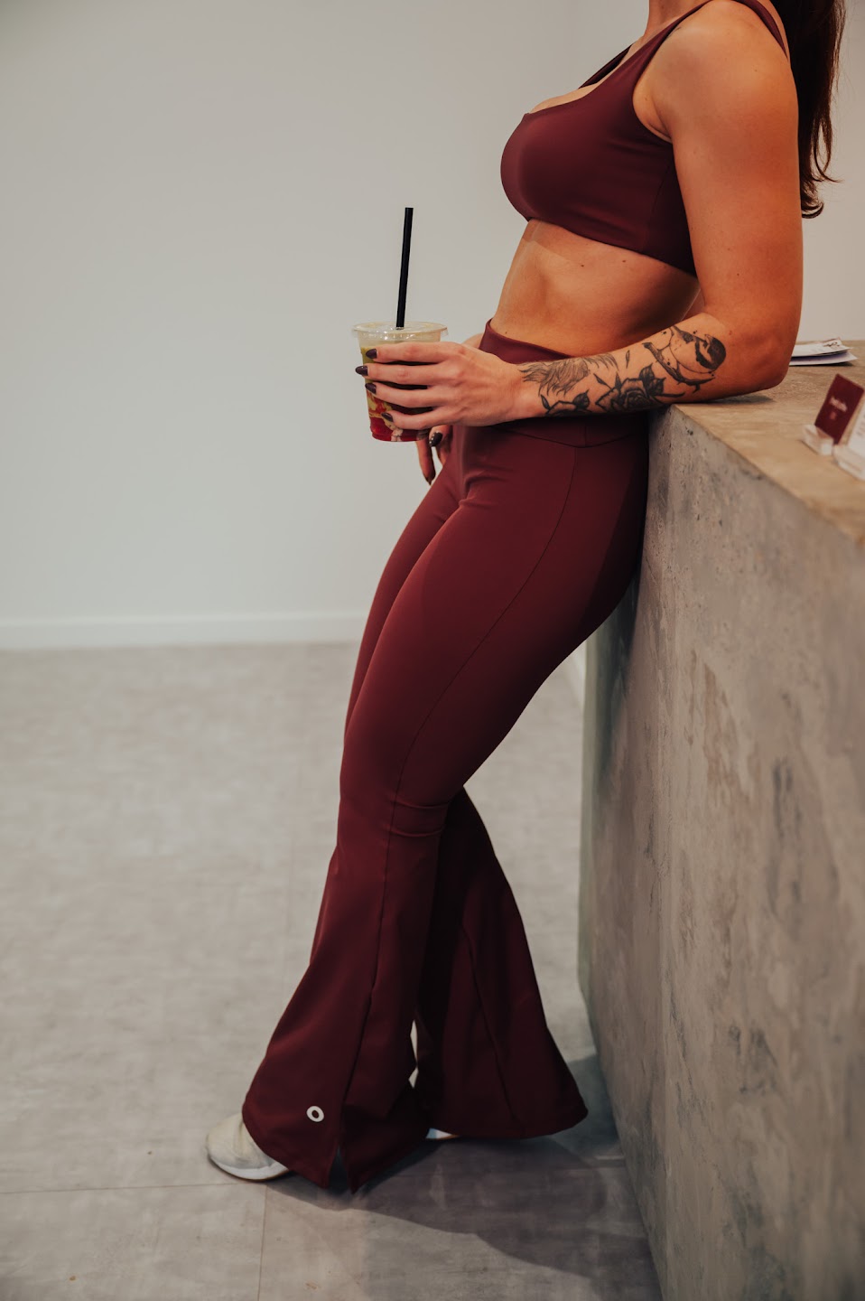 Calça Flare Areté - Sangria
