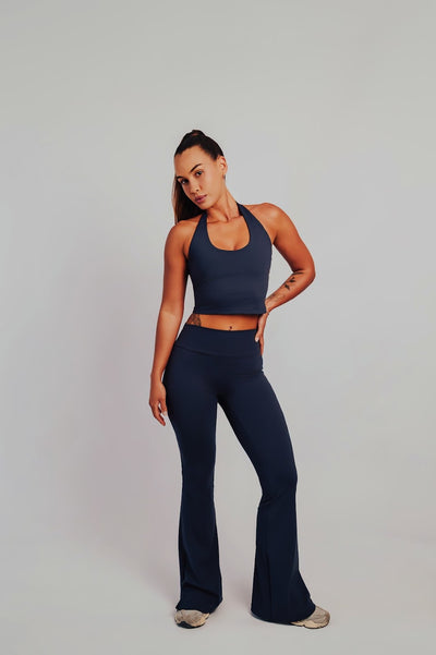Calça Flare Areté - Azul Marinho